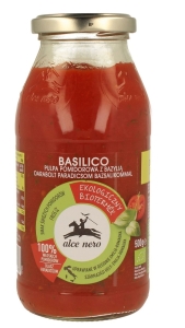 8819PULPA POMIDOROWA Z BAZYLIĄ BIO 500 g - ALCE NERO-1