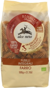 8810MAKARON (ORKISZOWY RAZOWY) FUSILLI BIO 500 g - ALCE NERO-1
