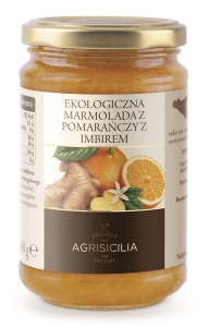 8764MARMOLADA Z POMARAŃCZY Z IMBIREM BIO 360 g - AGRISICILIA-1