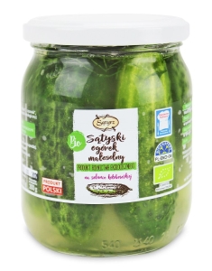 9711OGÓRKI SĄTYSKIE MAŁOSOLNE BIO 400 g (300 g) - SĄTYRZ-1