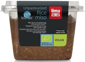 9498MISO (PASTA SOJOWA Z RYŻEM) O OBNIŻONEJ ZAWARTOŚCI SOLI BIO 300 g - LIMA-1