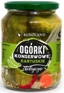 2727OGÓRKI KONSERWOWE KARTUSKIE BIO 670 g - RUNOLAND-1