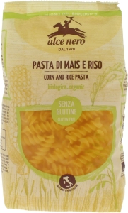 8813MAKARON (KUKURYDZIANO - RYŻOWY) FUSILLI BEZGLUTENOWY BIO 250 g - ALCE NERO-1