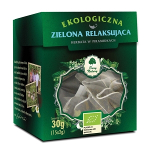 9151HERBATA ZIELONA RELAKSUJĄCA PIRAMIDKI BIO (15 x 2 g) - DARY NATURY-1