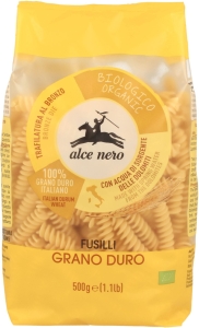 8818MAKARON (SEMOLINOWY) FUSILLI BIO 500 g - ALCE NERO-1